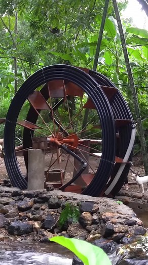 99 Days Building Giant Water Wheels for Water & Electricity