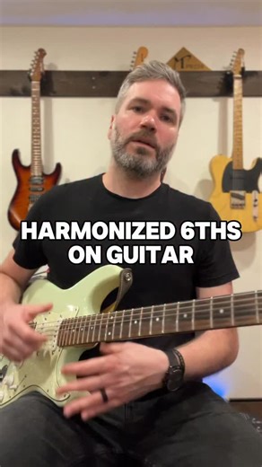 Harmonizing the A Mixolydian scale with 6th interval shapes. 🎸 Free tabs available on my patreon. Link in bio #kiesel #kieselguitars #fishman #fishmanfluence #guitar #guitars #guitarlesson #guitarlessons #lesson #music #musiceducation #education #learn #learning #teach #foryou #foryoupage #guitarlife #playguitar #learnguitar #guitarist | Mike Salow Music
