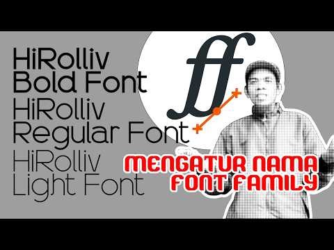 Caraku Mengatur Nama Font Family di FontForge