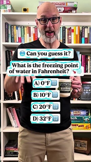 What is the freezing point of water in Fahrenheit? #quiz #trivia #freezing