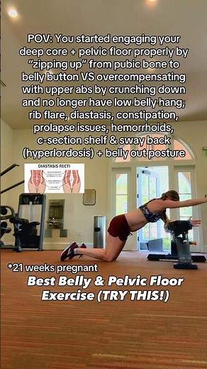 Best Belly & Pelvic Floor Exercises (NOT Kegels!) #pregnancy #fitness #pt #mom #core #doctor #health