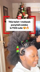 8.7K views · 77 reactions | These twist shapes flowing into mohawk ponytails are a total win for kids natural hair!  Clean parts, fun design, and a gentle, protective finish that’s perfect for school days, pictures, and play. Stylish, easy to love, and remember this look! For later✨ #hairgoddesstutorialsandlifestyle #naturalhairkids #kidshairstyles | Hair goddess tutorials and lifestyle | Facebook