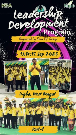 LDP organized by Keva VIP Group with 600 Distributors on 13,14,15 Sep 2025 at Digha, West Bengal . . . #kevakaipoindustries #LDP #training #Digha #WestBengal | Keva Kaipo Industries Pvt Ltd