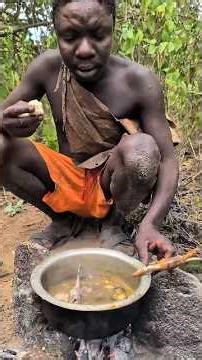 Tribal Food Journey in Africa | Cooking, Sharing & Eating Together‎.#shorts #africanhunting #eating