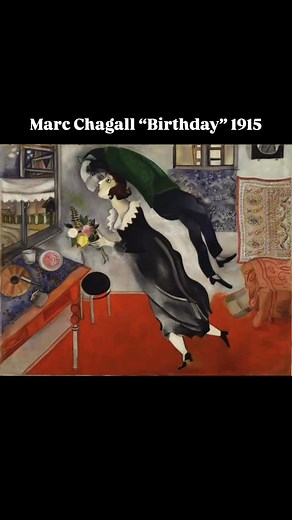 39 reactions | Marc Chagall “Birthday” 1915 | Contemporary Art | Facebook