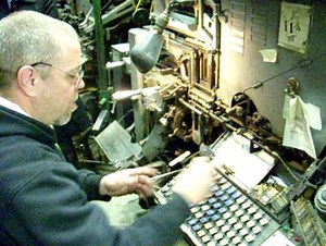 Craig Black Demonstrates the Intertype Machine