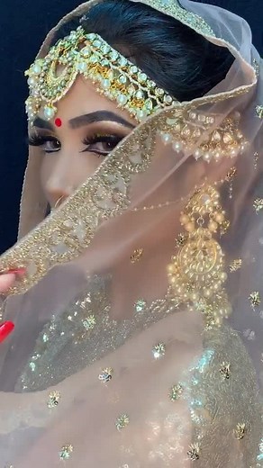 Bridel makeup done by me❤️ #makeuplook #bridelook #makeup #byme #makeupchallenge