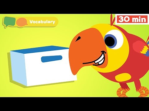 English Words With Larry Cartoon For Kids | Stories For Kids | Speaking & Learning From ABC Fun