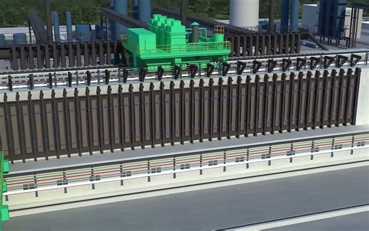 捣固/顶装一体焦炉流程动画