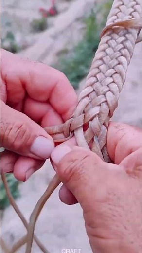 Handmade Braided Hemp Rope Craft#shorts