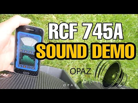 RCF ART 745A Sound demo