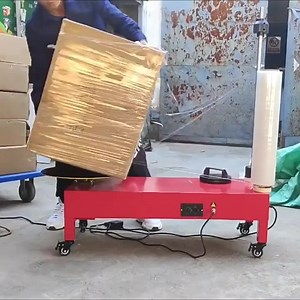 Automatic Carton Box Pallet Film Wrapping Machine PE Stretch Machine Wrap Film