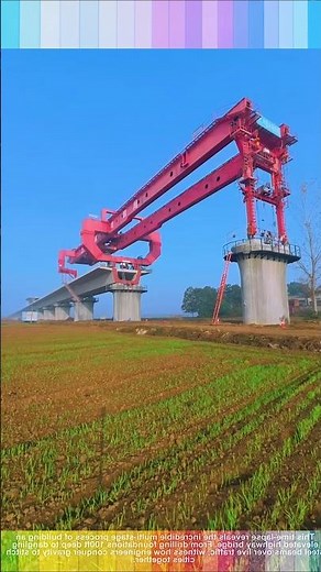 This Machine is a Giant LEGO Builder for Bridges! 🏗️🌉
