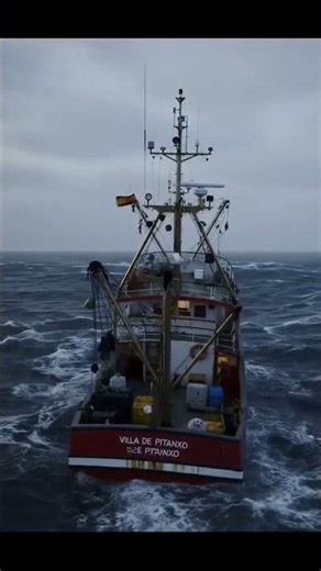 Fishing Trawler Battles Treacherous Monster Waves #ship