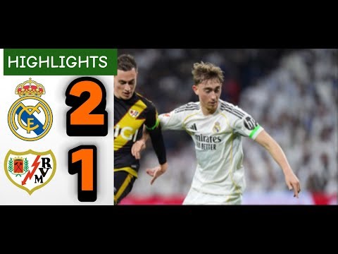 Real Madrid vs Rayo Vallecano 2 - 1| Full Match Highlights | La Liga Clash
