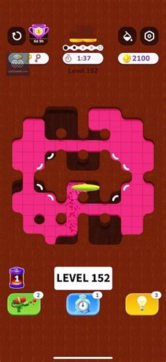 I Tried To Beat Level 152 in 35 seconds ☄️ #ASMR #shorts #colormaze