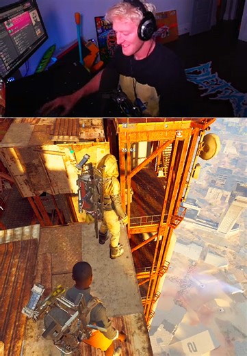 @theburntpeanut teaches @Tfue his SPACE JUMP 🌌🛰️#arcraiders #twitch #arc #fyp #viral