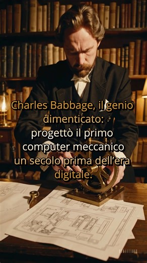 Charles Babbage: il genio che inventò il primo computer Un uomo dell’Ottocento progettò una macchina così avanti da sembrare impossibile. Charles Babbage creò il primo computer della storia… quando ancora non esisteva l’elettricità. #storieStraordinarie #innovazione #storiavera #invenzioni #curiositàstoriche #cronachedalmondo | Cronache Dal Mondo