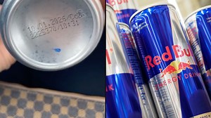 Red Bull drinkers are looking for cans on shelf with blue dot under them