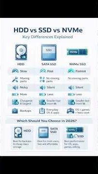 "HDD vs SSD vs NVMe: Which ONE Do You Actually Need?"