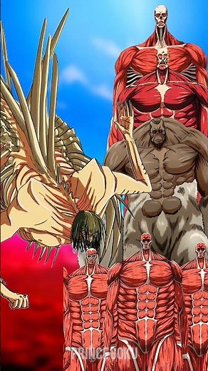 EREN FOUNDING TITAN vs ALL TITANS 😱🔥 Rumbling Colossal Titan Army vs Armin, Bertholdt & Beast Titan