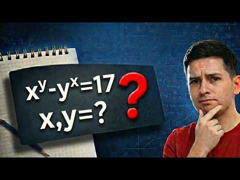 Can You Solve This? The Famous x^y - y^x = 17 Math Problem | SAT Math Prep