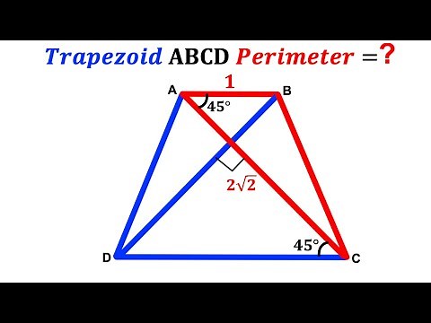 Can you find the Perimeter of the Trapezoid? | (Trapezium) | #math #maths | #geometry
