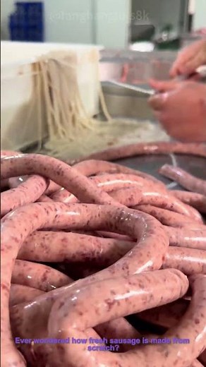 Homemade Sausage Making: Filling Casings With Ground Meat