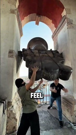 How two boys successfully ring a massive bell. #GiantBell #BellRinging #ChurchBells #AmazingMoment