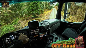 【4K】极限越野卡车驾驶POV - 梅赛德斯卡车 | 欧洲卡车运输工作 | ASMR