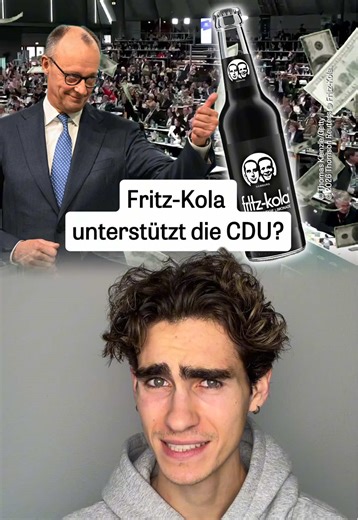 Die “linke” Cola bekommt gerade einen Shitstorm ab – und zwar wegen ihrer Beziehung zur CDU. Ist die Erklärung von Fritz-Kola für euch nachvollziehbar? #FritzKola #CDU #lobbyismus #partei #politik Host: @Julian Stopa Skript & Schnitt: @Leo Redaktionsleitung: @Linda Friese & @headofhochkant