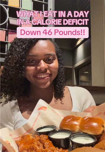 What I Eat In A Day in a Calorie Deficit ☺️💗💗 Down 46 Pounds!! 💖 Total Calories: ~2870 | Yes, I still track my calories on the days that I go over my deficit/maintenance 🫣 I have to be honest with myself during this weight loss journey!! Foods Mentioned ⬇️ - Diet @Dr Pepper of course!! 🥰🌶️ - @Michelinas Fettuccine Alfredo w/ Chicken & Broccoli 🥦🍝 - @Chili’s Grill & Bar 😁🌶️Triple Dipper with Honey Chipotle Chicken Crispers, Fried Mozzarella w/ Nashville Sauce, Big Mouth Bites 🍔 | #what