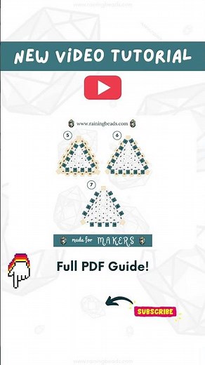 FREE Triangle Peyote Stitch Guide + Video Tutorial! ✨📥