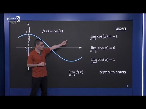 מציאת גבולות - הפונקציה קוסינוס