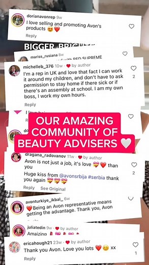 Because it’s our Reps that make Avon. ❤️ | Avon Worldwide