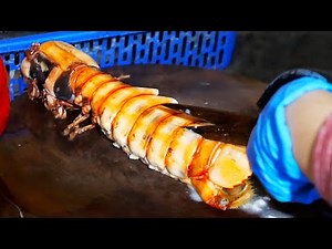 Vietnamese Street Food - GIANT ALIEN SHRIMP Seafood Vietnam