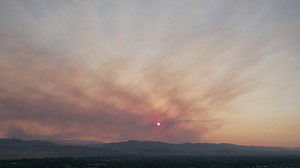 Sunset, Smoke, Fire. Free Stock Video