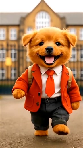 Poor puppy struggle for new clothes #ai #aivideo #puppy