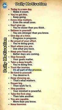 English Speaking Practice: Daily Motivation Sentences for Beginners!