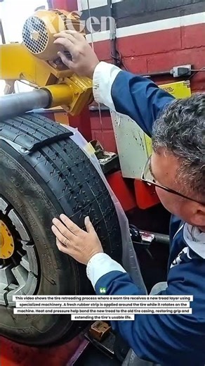 This Tire Retreading Process Makes Old Tires Look Brand New Again!
