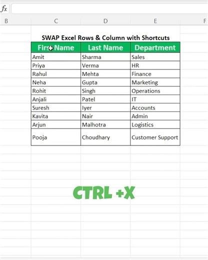 SWAP Excel Rows & Columns 10x FASTER