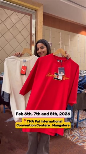 Mangalore Is My Love on Instagram: "Get flat 60 - 80 % discount on Cloths worth 5000/- to 10,000/- just at 199/- ,299/-,499/- & 999/- Dates 6th, 7th & 8th February 2026 Branded Garments for men’s , women’s & kids Home Decor item’s, foot ware ,cosmetic , accessories,purses, Diaries, toys and many more things at one place Entry & parking will be free for everyone Sale Only for 3 days 6TH 7TH & 8TH February 2026 Location :- TMA Pai International Convention Center MG Rd, Kodailbail, mangaluru #kudla