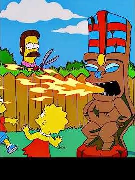 Homer and Bart digging through the trash late at night #anime #animerecap #TheSimpsons
