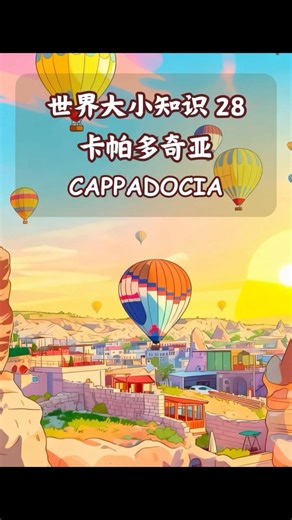🌍 世界大小知识 #28 | 热气球之地：卡帕多奇亚 🇹🇷 Cappadocia