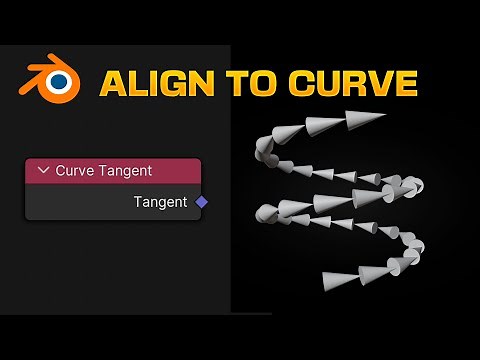 Align Instances on CURVE DIRECTION in Blender - Geometry Nodes