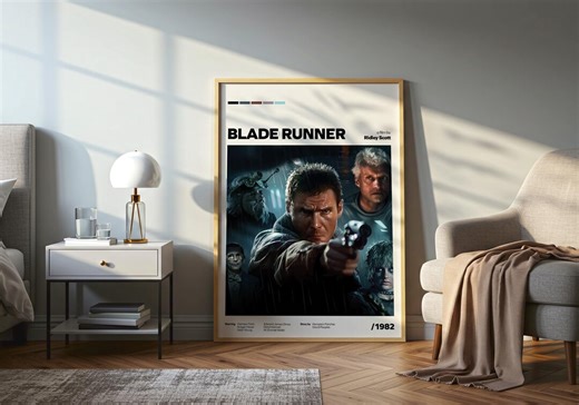 Blade Runner Poster | Ridley Scott Sci-fi Movie – Cult Classic Film Print - Etsy