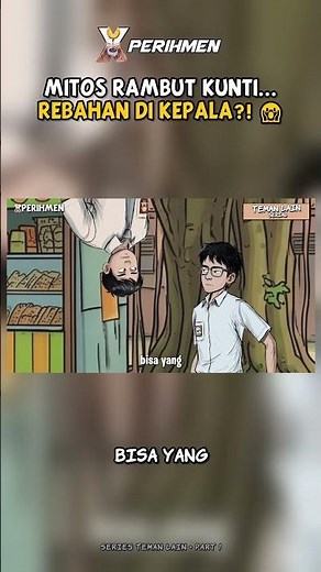 Funny horror cartoon - The Kuntilanak's hair