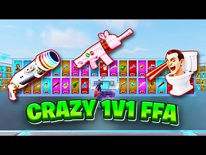 Fortnite Crazy 1v1 FFA - All Guns & Rides NEWEST Secrets😱!