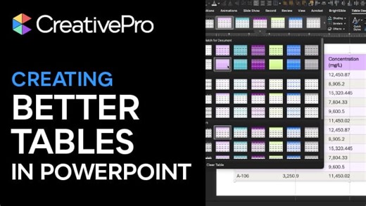 Tips for Creating Better Tables in PowerPoint