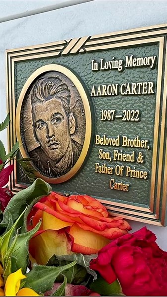 Grave of Singer and Actor Aaron Carter